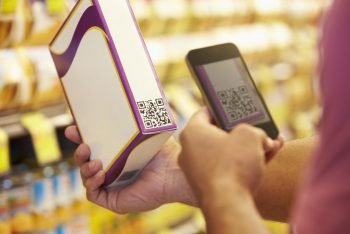 Nicht nur QR-Codes, sondern auch die “normalen” Strichcodes von Lebensmittelverpackungen kann man mit dem Smartphone auslesen.