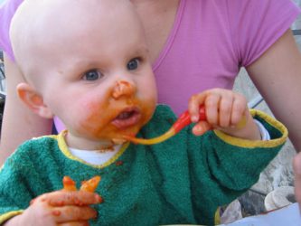Tomatensauce muss bei Kindern oft auf den Teller