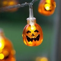 Lichterkette Kürbis - perfekt für Halloween.