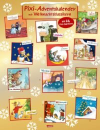 Pixi Adventskalender GOLD 2024: Adventskalender mit 24 Weihnachts-Klassikern als Pixi