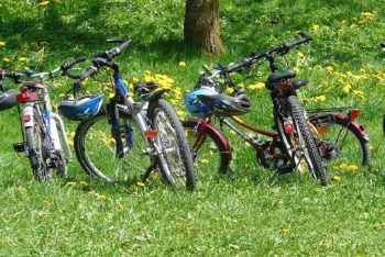 Radfahren mit den Enkelkindern