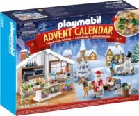 PLAYMOBIL Adventskalender Weihnachtsbacken mit einer Küche, Backutenisilien, dem PLAYMOBIL-Weihnachtsmann uvm.