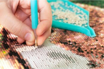 Diamond Painting mit den Enkeln