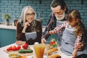 Kochen mit den Enkeln