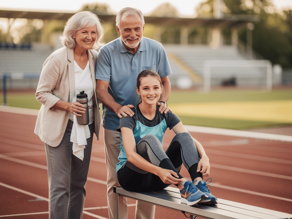 Enkel bei Leistungssport unterstützen