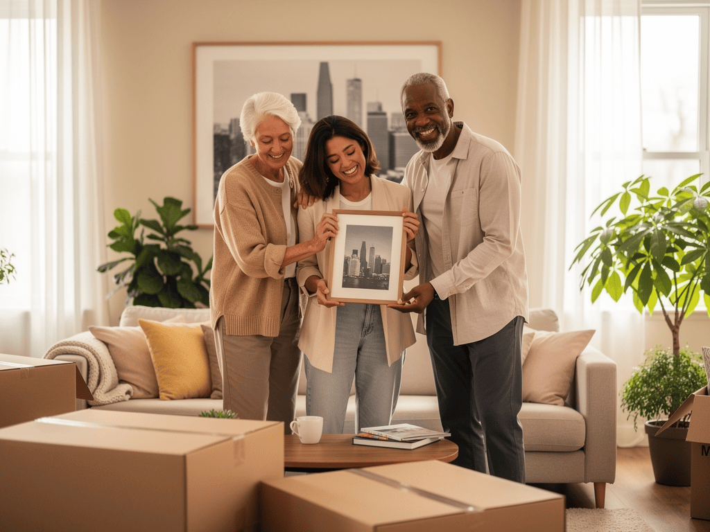 Enkel bei Umzug in neue Stadt unterstützen