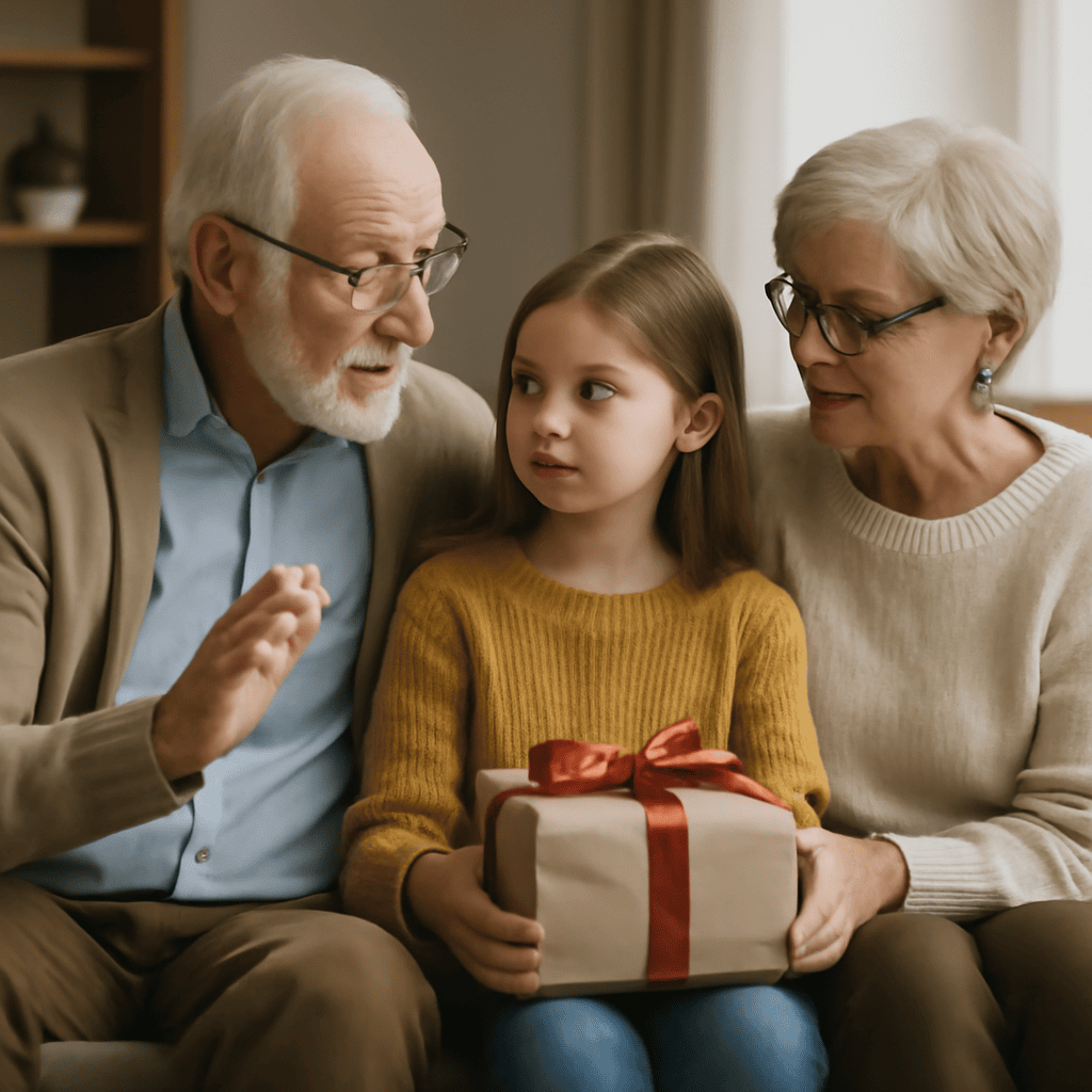Enkeln beibringen, dass Geschenke nicht alles sind