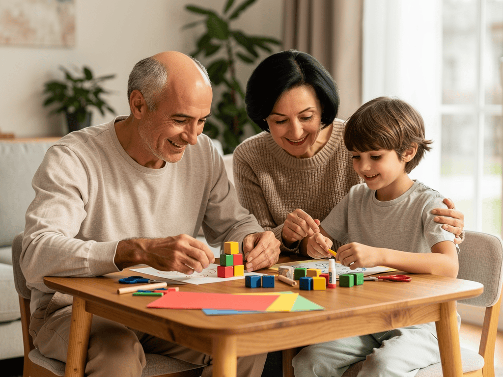 Enkeln Nachhaltigkeit im Alltag zeigen
