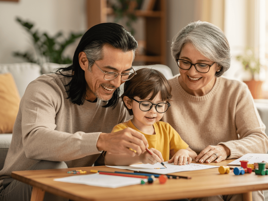 Enkeln Verantwortung im Alltag beibringen