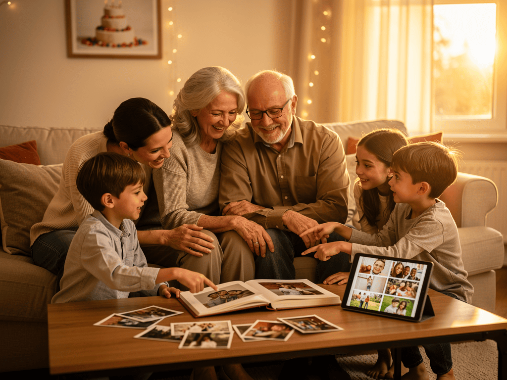 Erinnerungen an gemeinsame Feste sammeln
