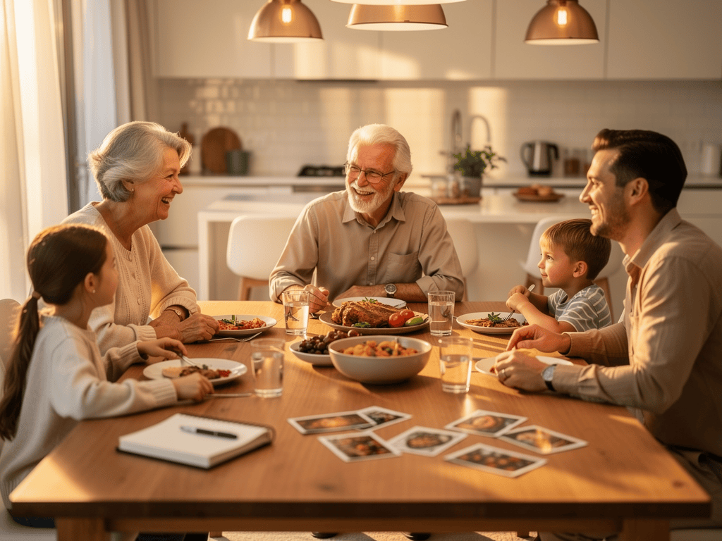 Erinnerungen an gemeinsame Mahlzeiten sammeln