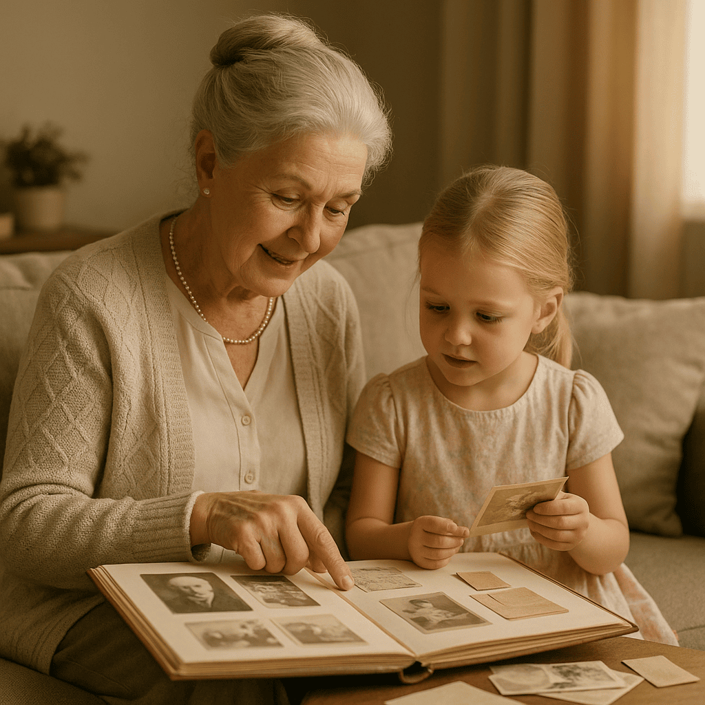 Erinnerungen Schaffen Mit Enkeln