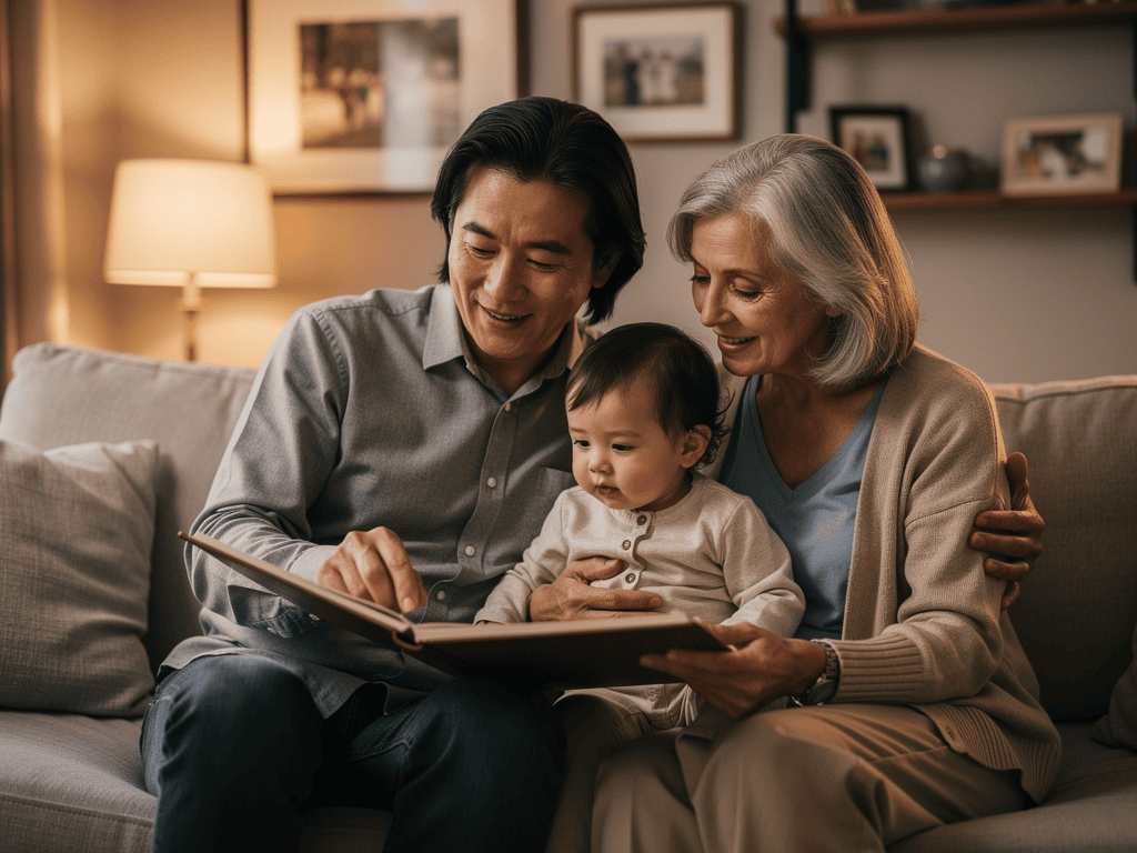 Erinnerungskiste für Enkel anlegen