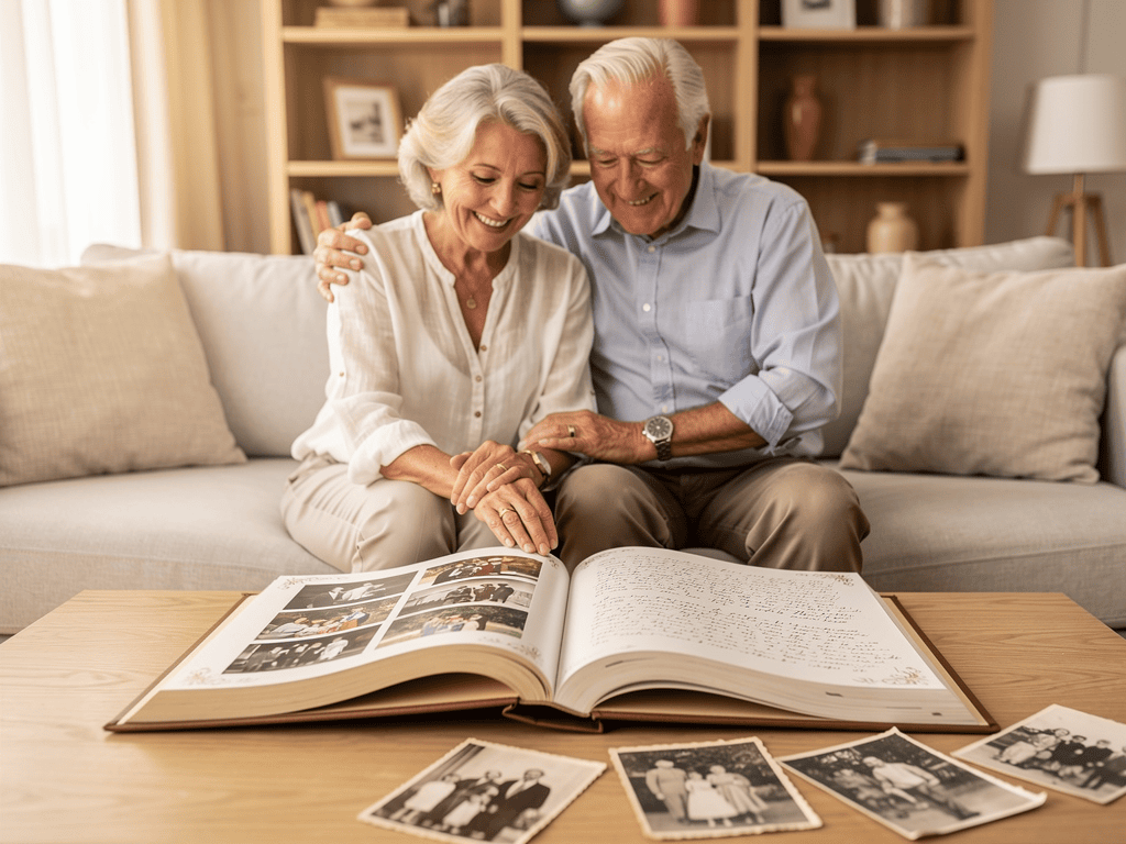 Familiengeschichte in einem Buch festhalten