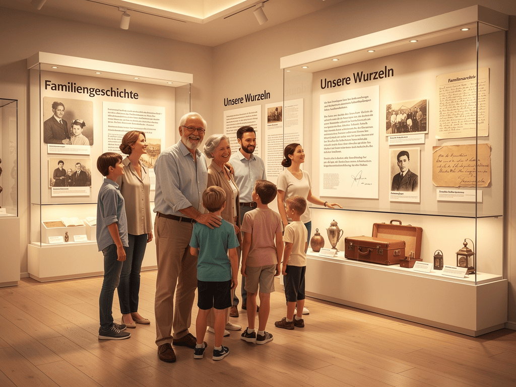 Familiengeschichte in einem Museum ausstellen