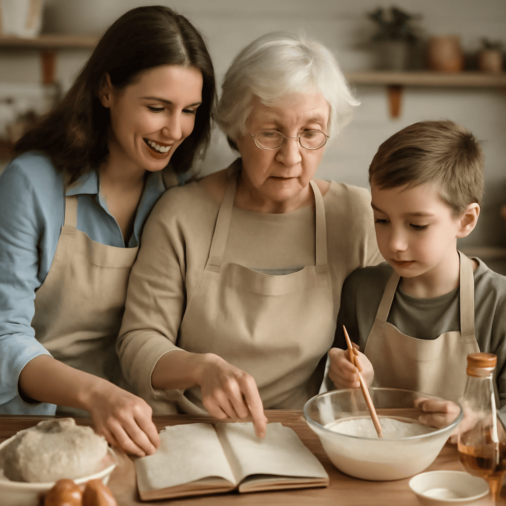 Familienrezepte an die nächste Generation weitergeben
