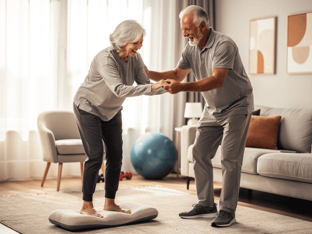 Gleichgewichtstraining für Großeltern