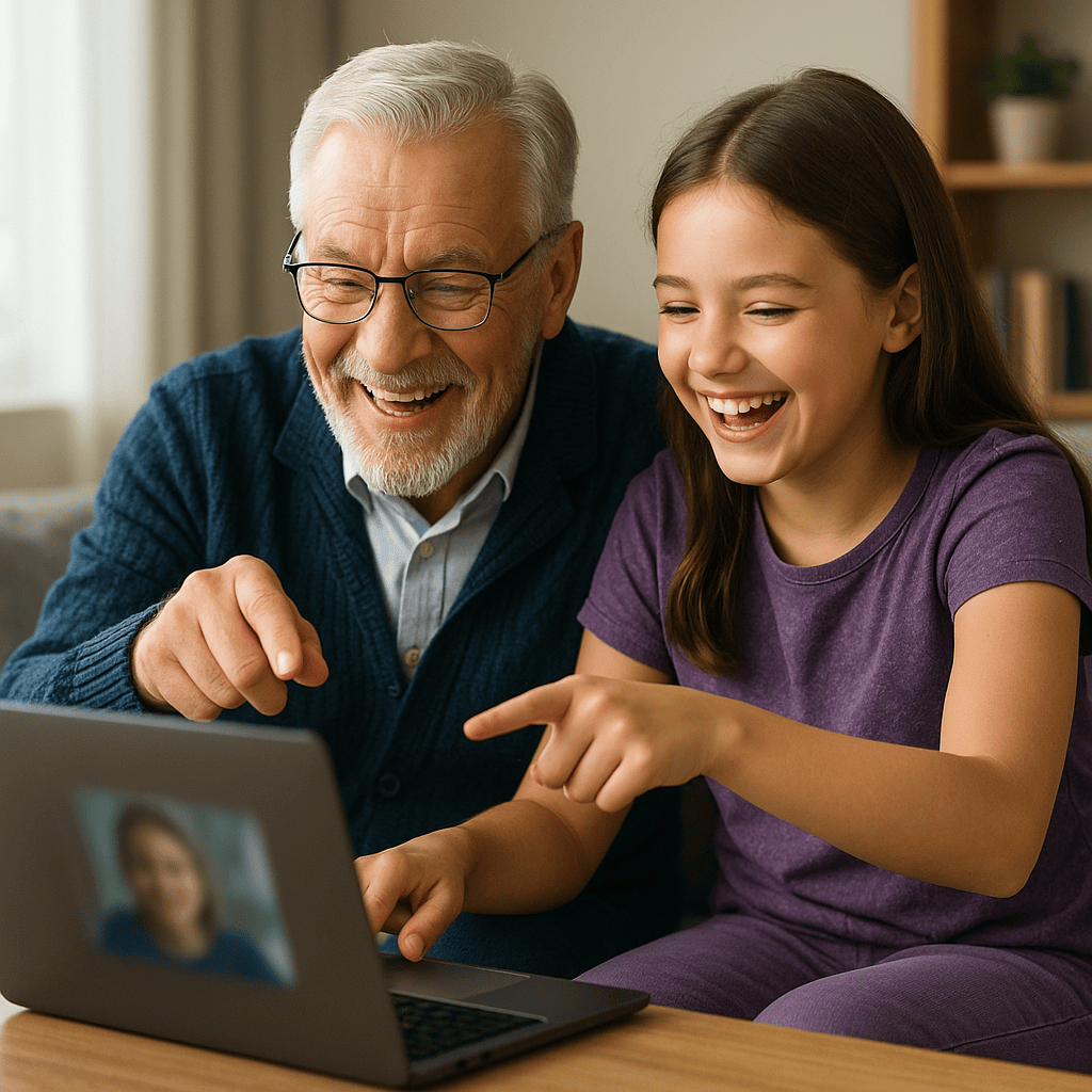 Kontakt zu Enkeln weit weg