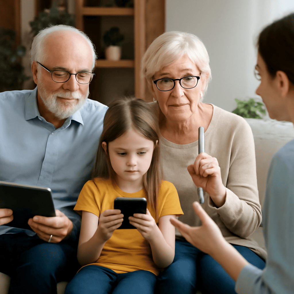 Medienkonsum und Regeln bei Oma und Opa