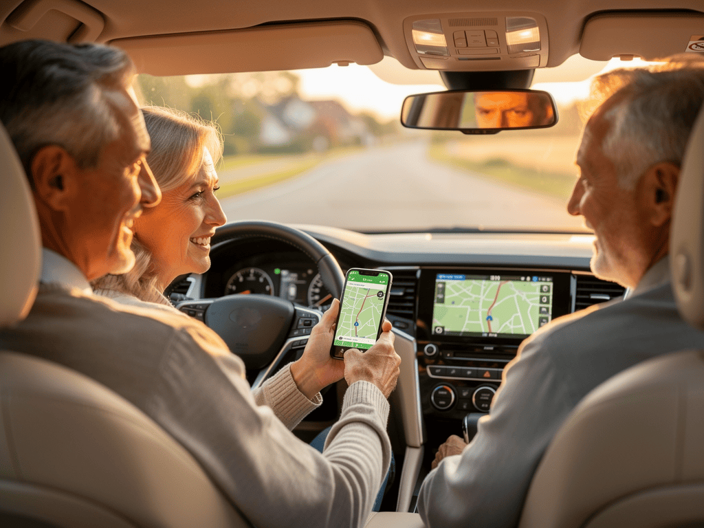 Navigation per Smartphone und Navi