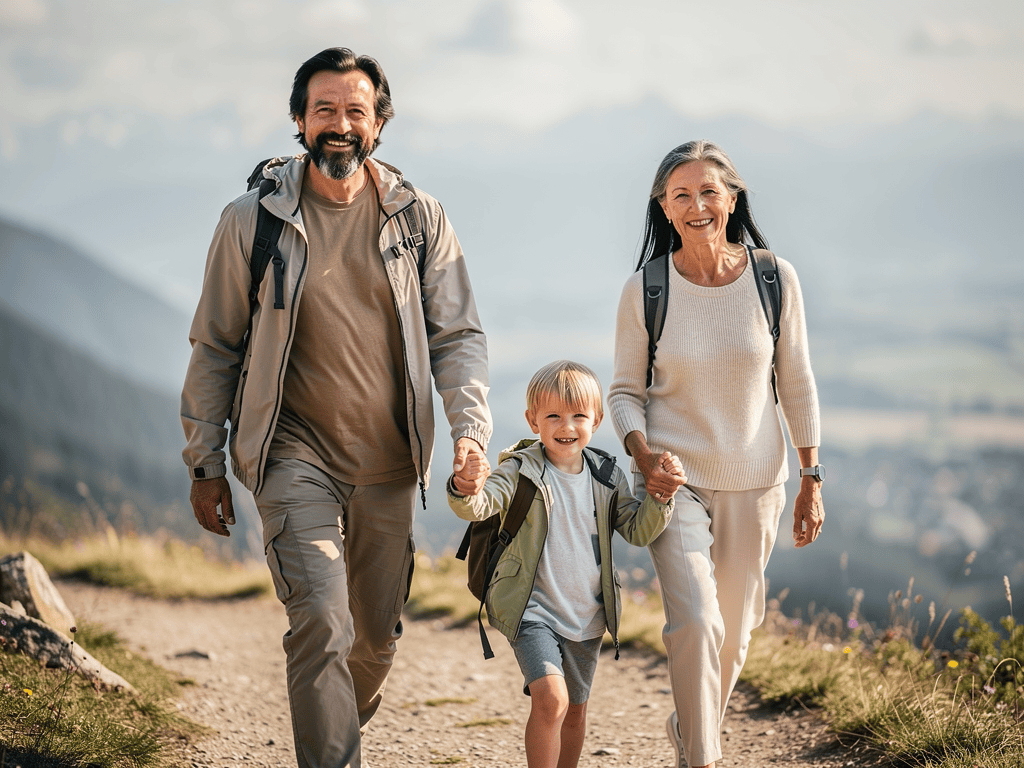 Reisen ans Meer mit Großeltern und Enkeln