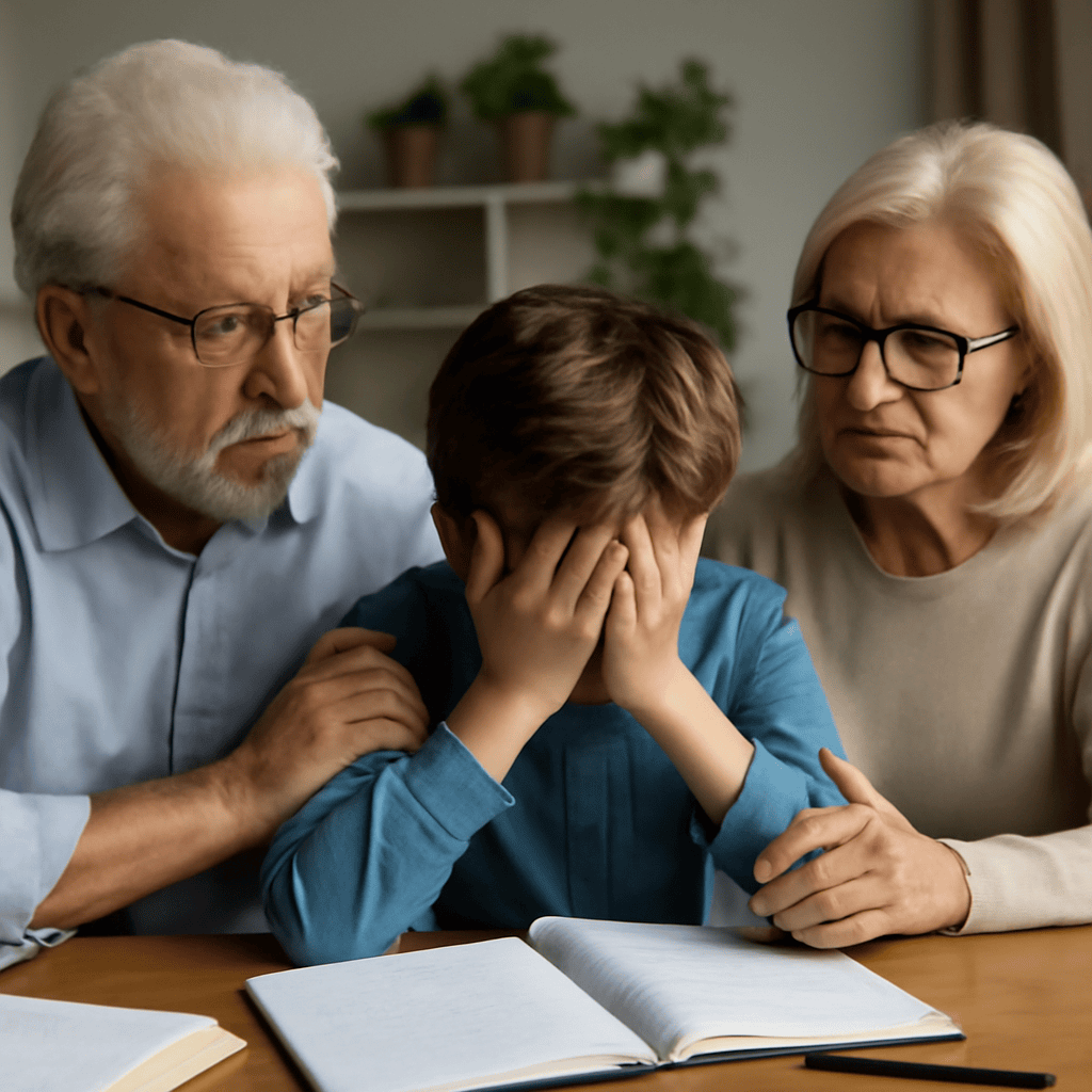 Schulfrust und Leistungsdruck bei Enkeln erkennen