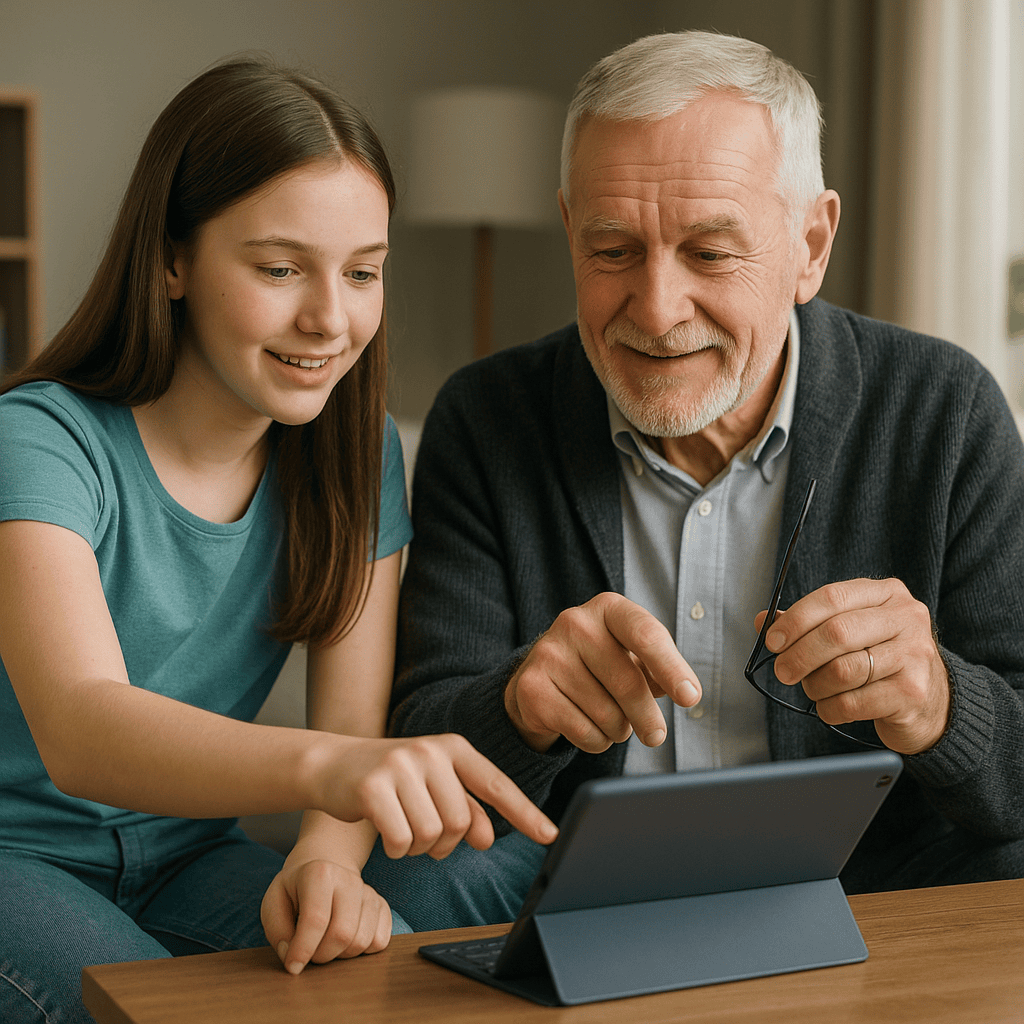 Technik und Digitales für Großeltern