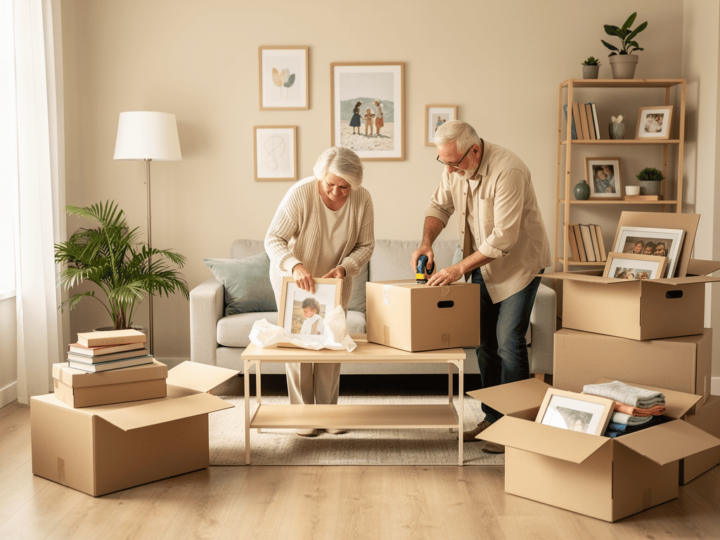 Umzug in eine kleinere Wohnung vorbereiten